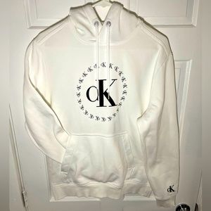 Calvin Klein white hoodie small